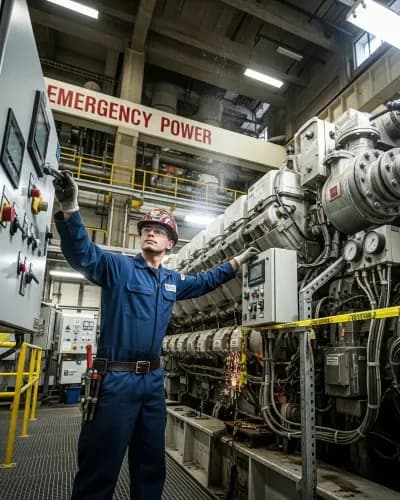 Hombre revisando una planta eléctrica.webp